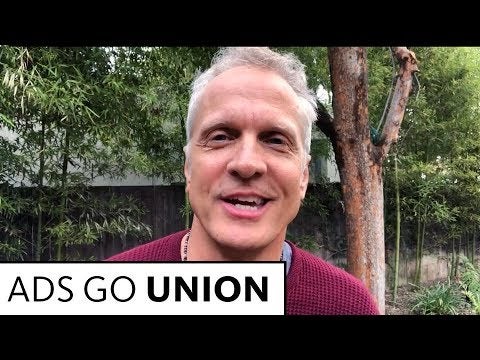 Patrick Fabian is thankful to have had union contracts when he started his career.