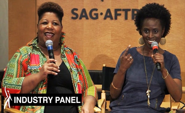 From left, Délé Ogundiran, Lavelle Roby and Cheryl Francis Harrington on Feb. 28.