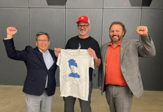 From left, Don Villar, Eric Chaudron, Bob Reiter
