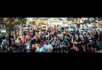 SAG-AFTRA members and supporters rally on Aug. 24, 2023, in New Orleans. Photo by Mike Yahn.