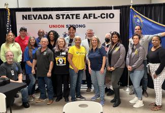 Nevada Local President Kim Renee at the Activism Coordination Training.