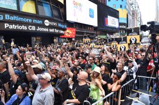 SAG-AFTRA Members in Times Square July 25, 2023