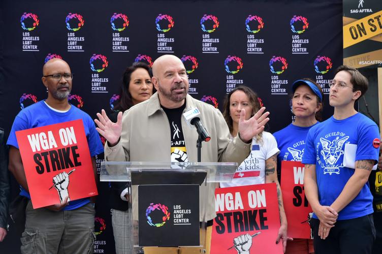 SAG-AFTRA National LGBTQ Committee Co-Chair Jason Stuart at the Los Angeles LGBT Center on Sept. 14.