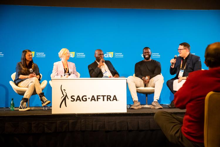 Hero image for "SAG-AFTRA, Tech Innovators and Performers Discuss the Advancement of Technology at CES 2023"