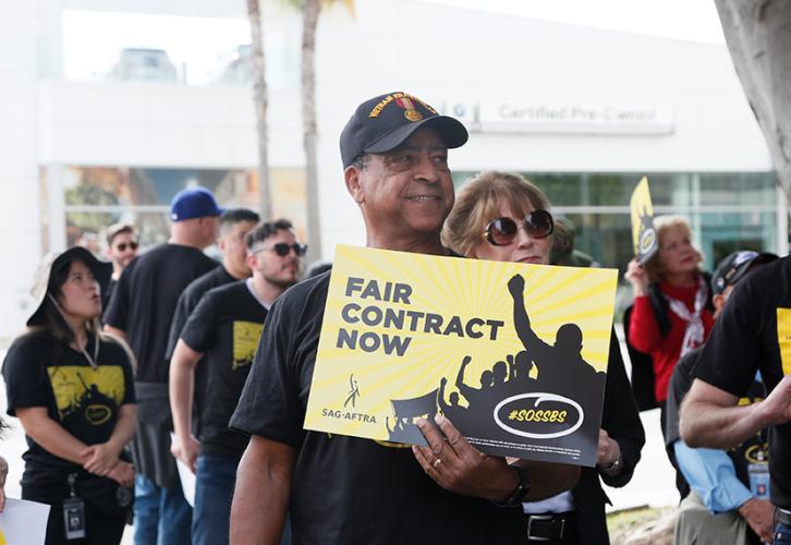 SAG-AFTRA National Vice President, Broadcast, Bob Butler on Feb. 27.  Photo credit: Maury Phillips/SAG-AFTRA