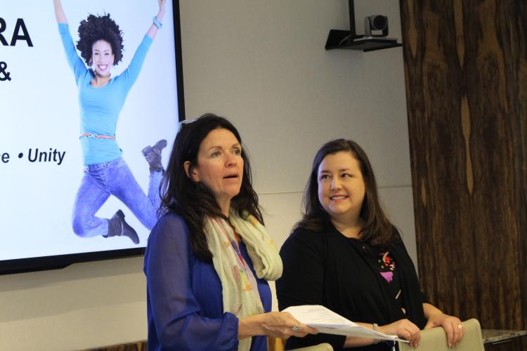 Kathy Keane and EVP Rebecca Damon