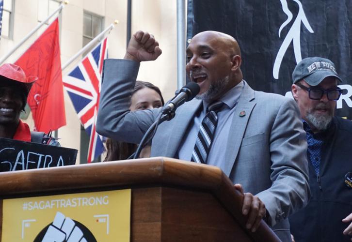 TWU Local 100 President Richard Davis.
