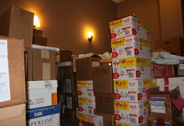 An example of a large delivery of quarterly payments. 