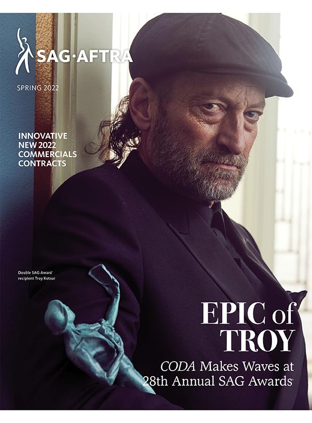 'SAG-AFTRA' magazine spring 2022 issue cover