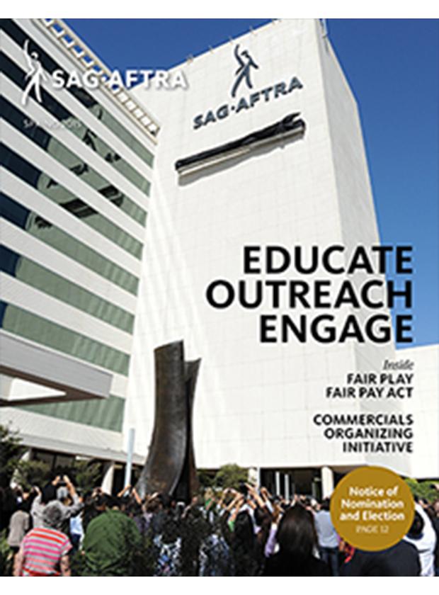 SAG-AFTRA Magazine Spring 2015 Issue Cover