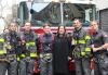 New York President Rebecca Damon with first responders from FDNY Ladder Company 3. New York President Rebecca Damon with first responders from FDNY Ladder Company 3.