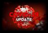 COVID-19 Update "COVID-19 Update" with a coronavirus molecule in the background.