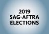 "2019 SAG-AFTRA Elections" in black on a blue background