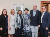 From left, SAG-AFTRA Chief Labor Policy Officer and New York Executive Director Rebecca Damon, SAG-AFTRA National Board Member Samantha Mathis, New York State Senate Majority Leader Andrea Stewart-Cousins, SAG-AFTRA Members Rosario Dawson and John Carroll