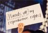 Hands off my reproductive rights! Hands off my reproductive rights!