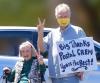 SAG-AFTRA members Marie Stelin and John Abbott spread good cheer. Hero Image for "Spotlight on Gratitude"