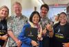 From left, Hawaii Local President Andy Sikkink, Secretary Scott Swartz, Hawaii state Sen. Sharon Moriwaki, Vice President Charles Uyehara and member Shereen Balles. From left, Hawaii Local President Andy Sikkink, Secretary Scott Swartz, Hawaii state Sen. Sharon Moriwaki, Vice President Charles Uyehara and member Shereen Balles.