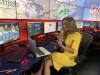SAG-AFTRA New England member Kelly Ann Cicalese, meteorologist with WCVB, presents virtually to an earth sciences class at Bridgewater-Raynham Regional High School on Nov. 10, 2021. Hero Image for "Pandemic Pivots WCVB’s Weather Team School Visits"
