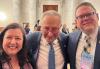 Rebecca Damon, Sen. Schumer and Duncan Crabtree-Ireland Rebecca Damon, Sen. Schumer and Duncan Crabtree-Ireland
