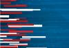 Have a happy and safe Labor Day weekend! Red white and blue image with horizontal lines