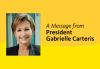 A message from President Gabrielle Carteris A message from President Gabrielle Carteris