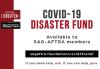 COVID-19 Disaster Fund SAG-AFTRA Foundation and the SAG-AFTRA Motion Picture Players Welfare Fund COVID-19 Disaster Fund for SAG-AFTRA members. sagaftra.foundation/covid19relief If you need help, ask. If you can help, give.
