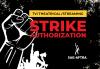Strike Authorization 2023 black background Strike Authorization 2023 black background