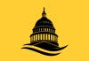 SAG-AFTRA Applauds Reintroduction of the Bipartisan Performing Artist Tax Parity Act Silhouette of the US Capitol in black with yellow background.
